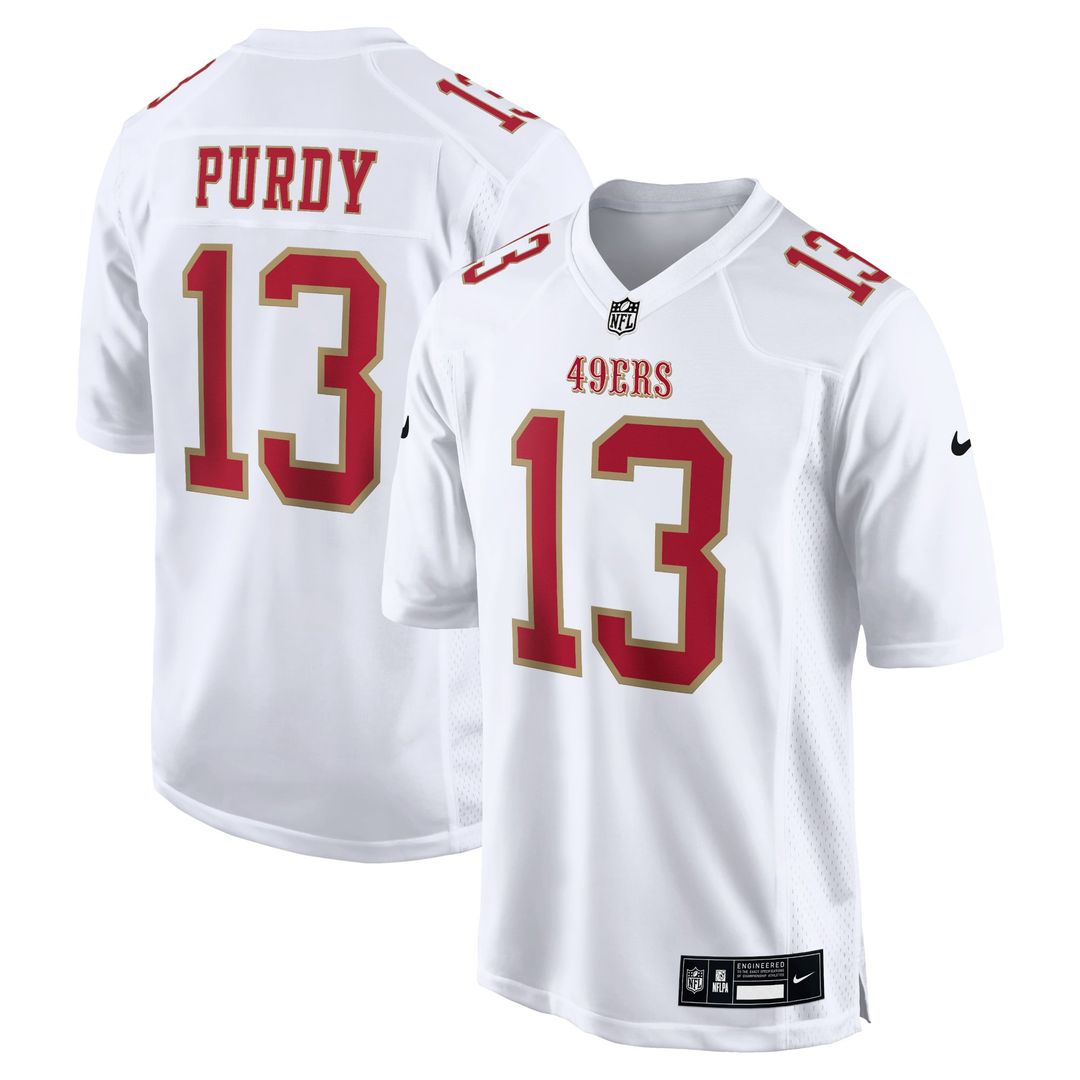 San Francisco 49ers Brock Purdy Nike Fashion Game Jersey - Tundra White