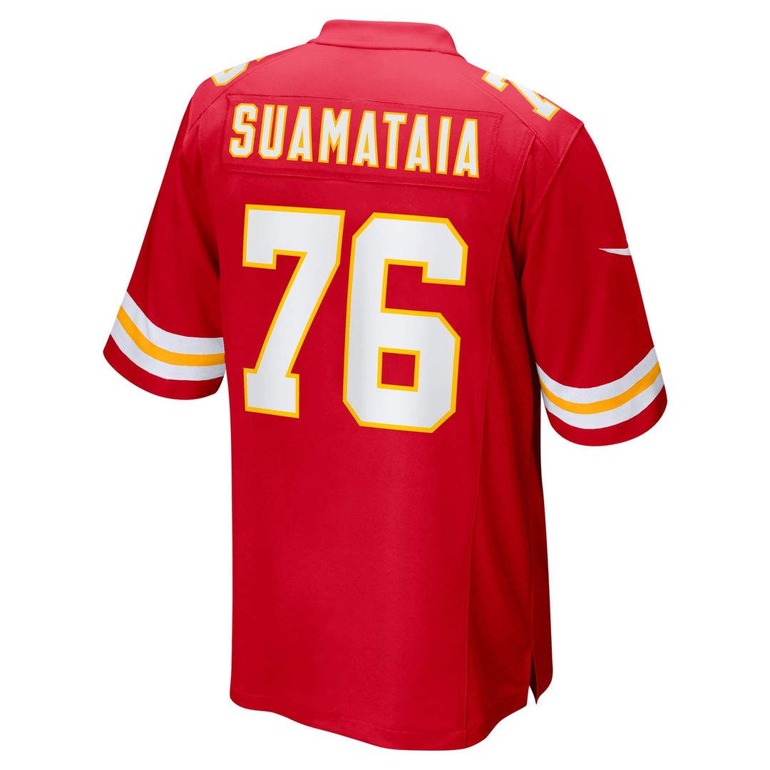 Kansas City Chiefs Kingsley Suamataia Nike Game Jersey - Red