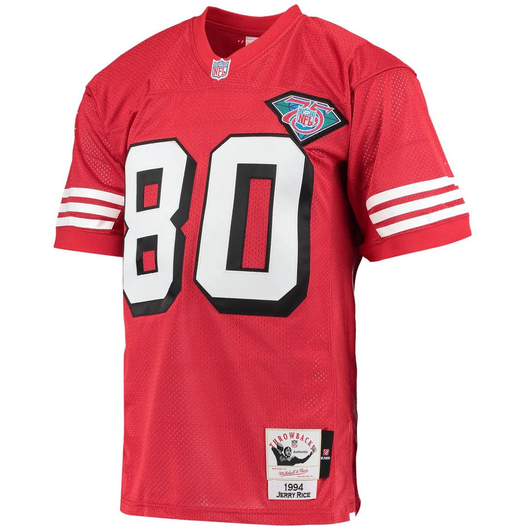 San Francisco 49ers 1994 Jerry Rice Mitchell & Ness Authentic Throwback Retired Player Jersey - Scarlet