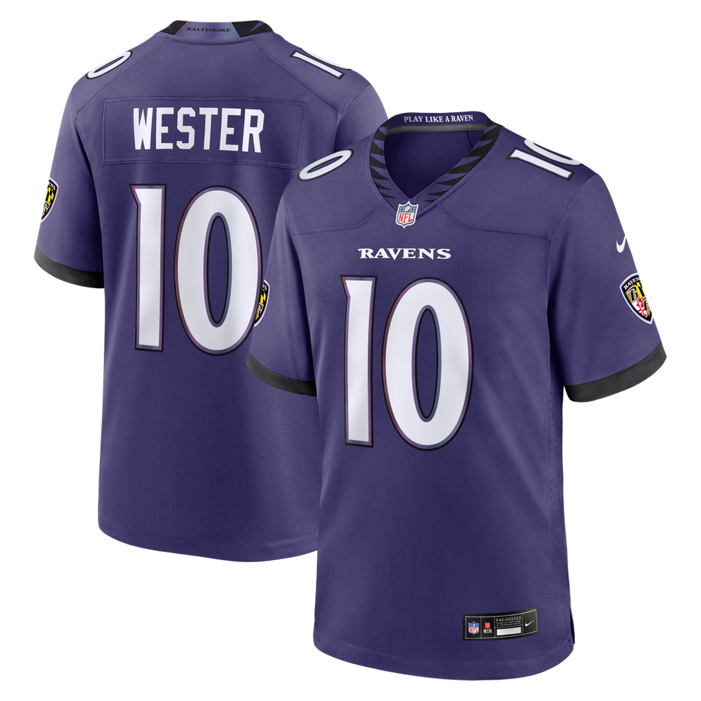 Baltimore Ravens LaJohntay Wester Nike Team Game Jersey - Purple