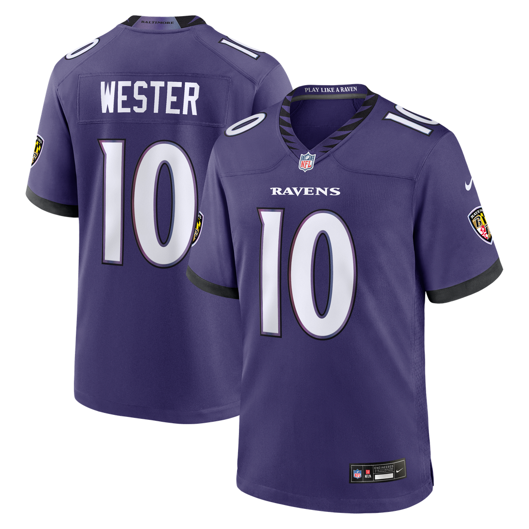 Baltimore Ravens LaJohntay Wester Nike Team Game Jersey - Purple