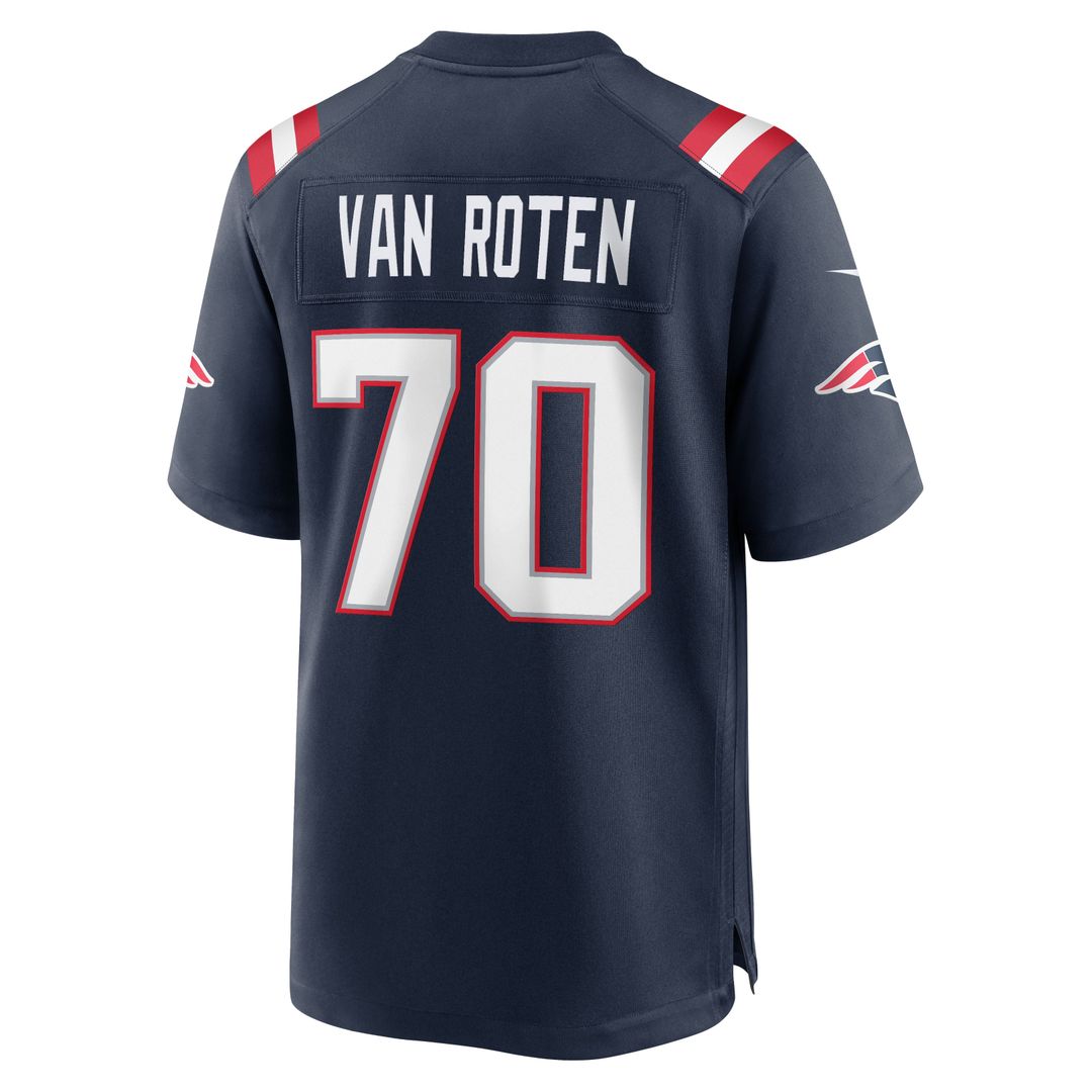 New England Patriots Greg Van Roten Nike Team Game Jersey - Navy