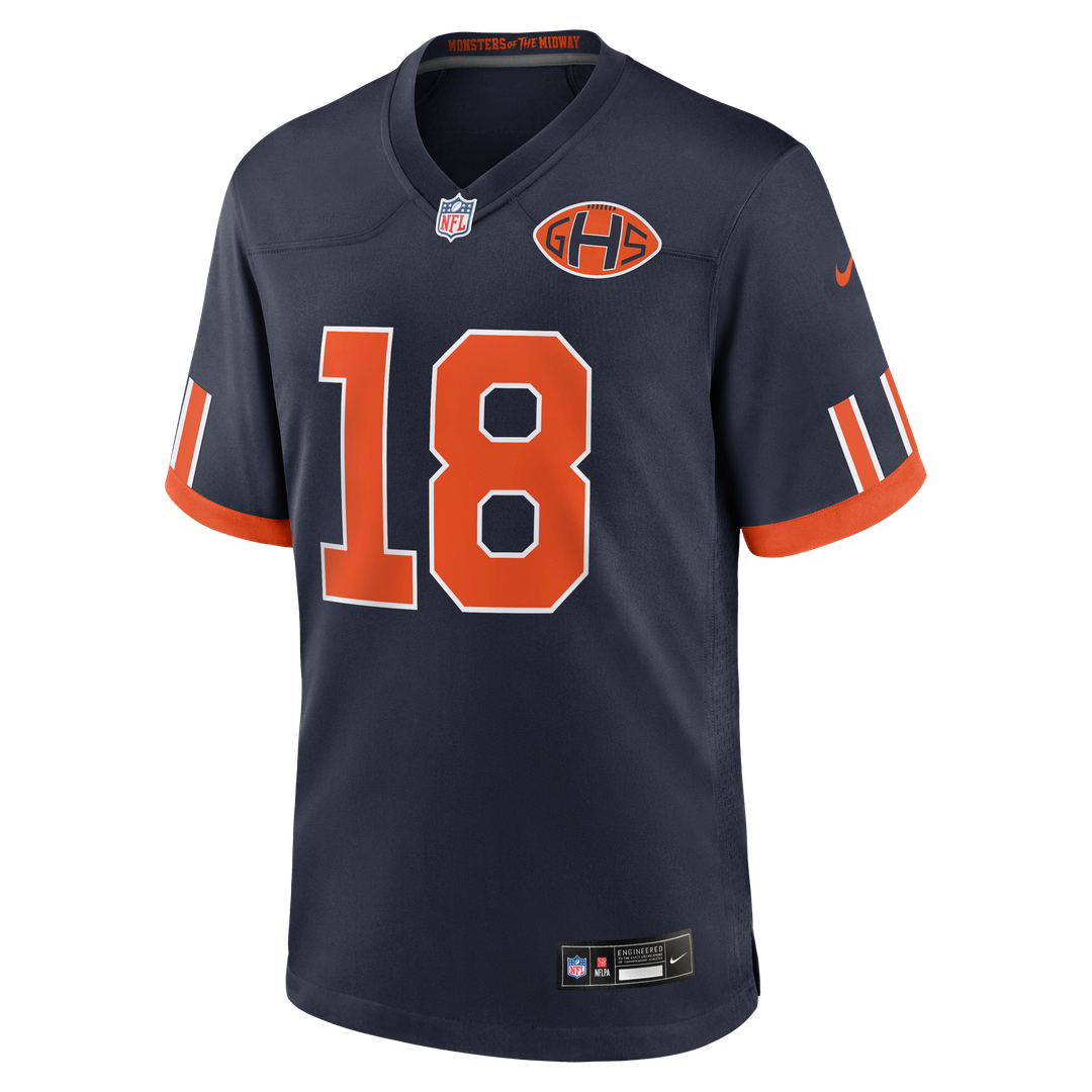 Chicago Bears Caleb Williams Nike 2026 Rivalries Collection Game Jersey - Navy