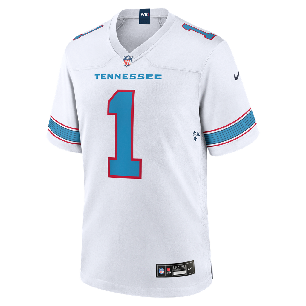 Tennessee Titans Cameron Ward Nike Game Jersey - Light Blue