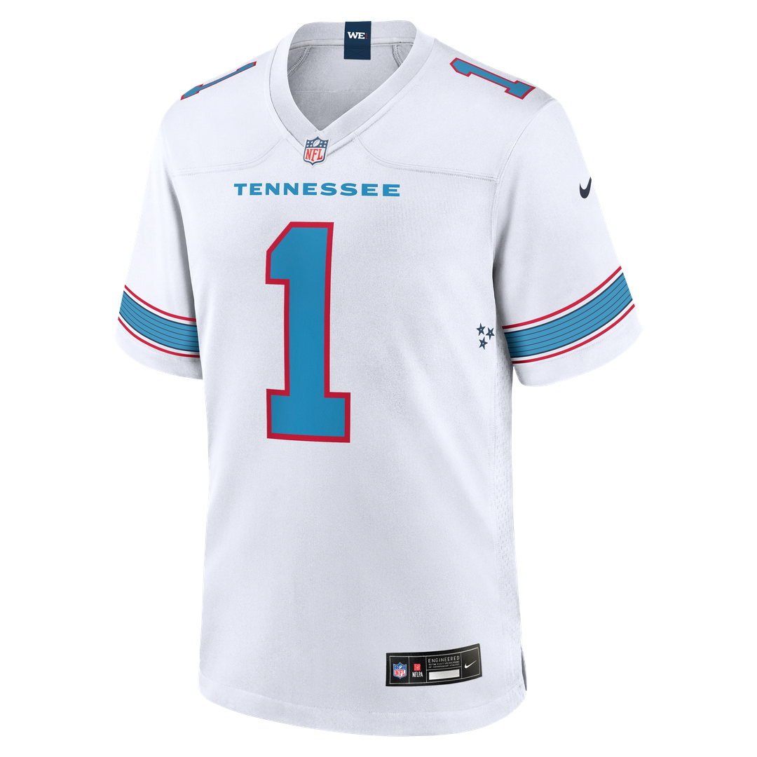 Tennessee Titans Cameron Ward Nike Game Jersey - Light Blue