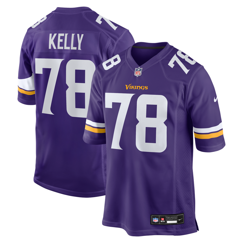 Minnesota Vikings Ryan Kelly Nike Team Game Jersey - Purple