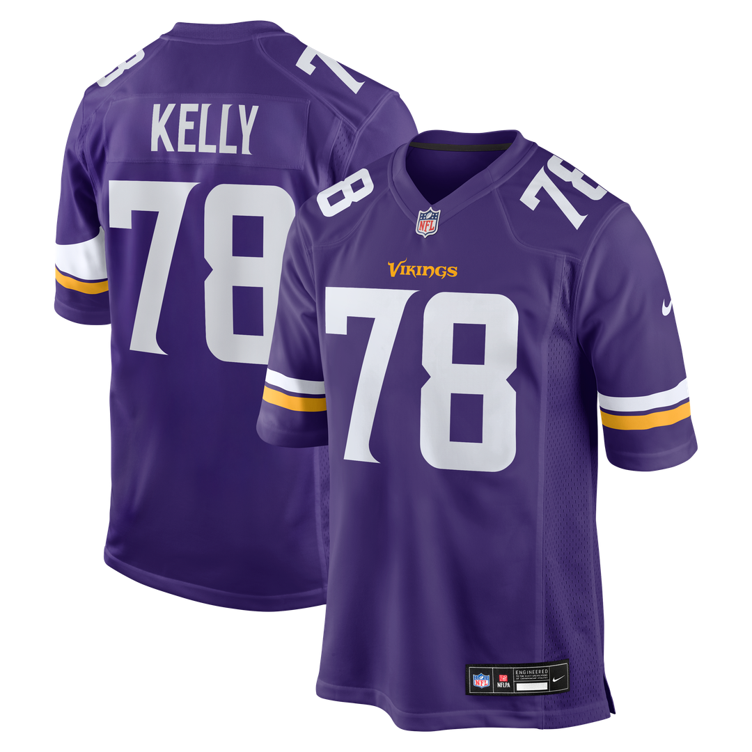 Minnesota Vikings Ryan Kelly Nike Team Game Jersey - Purple
