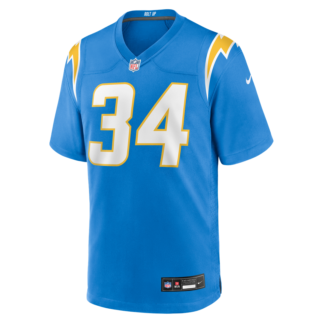Los Angeles Chargers Keaton Mitchell Nike Team Game Jersey - Powder Blue