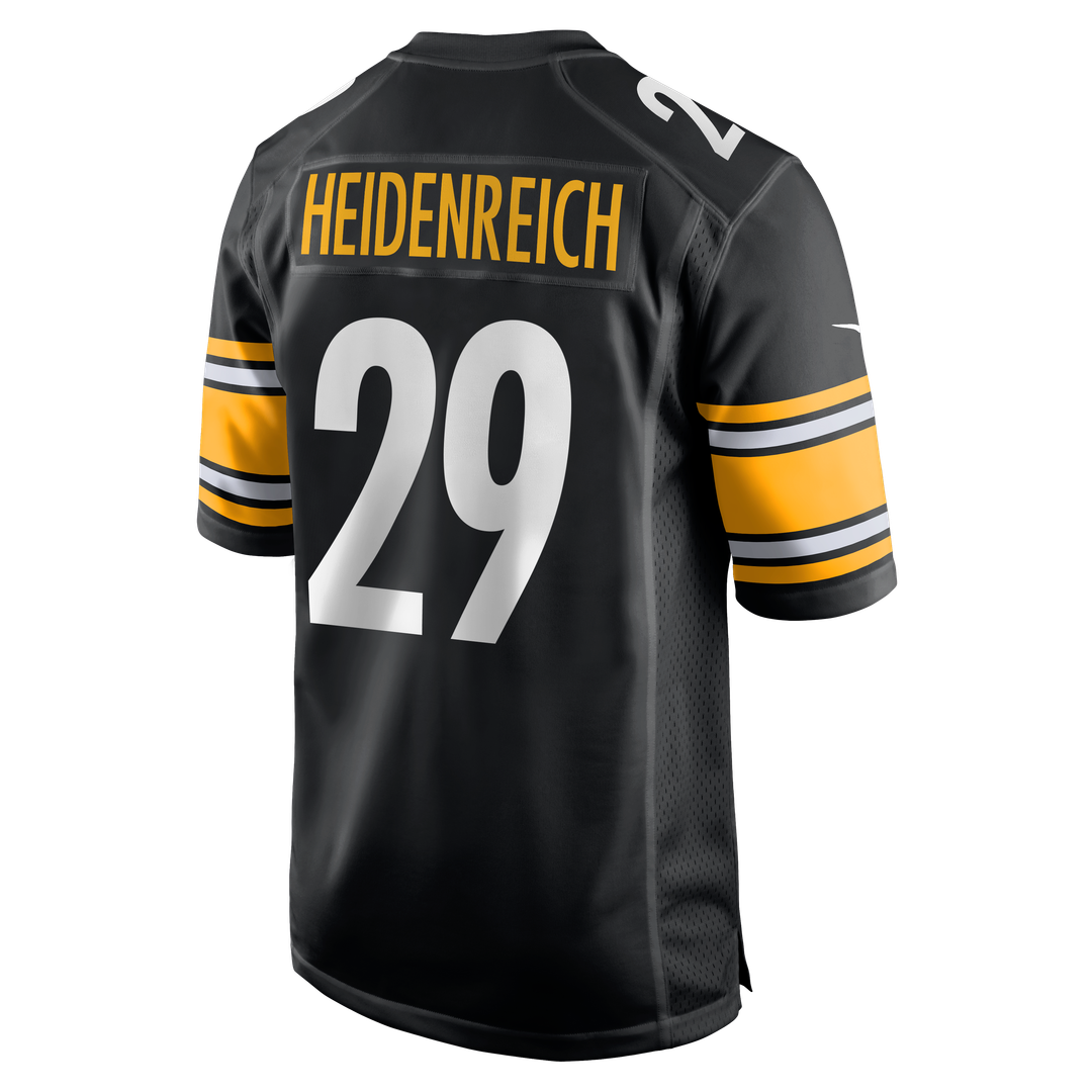 Pittsburgh Steelers Eli Heidenreich Nike Team Game Jersey - Black