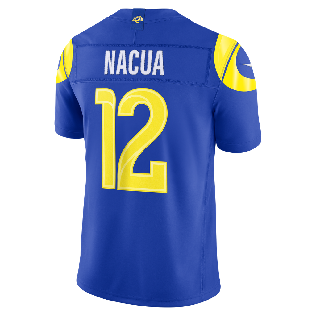Los Angeles Rams Puka Nacua Nike Team Vapor F.U.S.E. Stitched Limited Jersey - Royal
