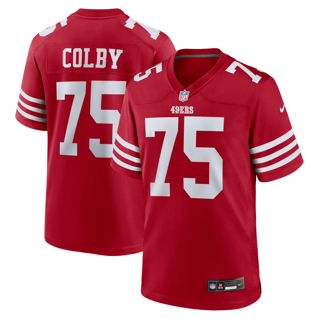San Francisco 49ers Connor Colby Nike Team Game Jersey - Scarlet