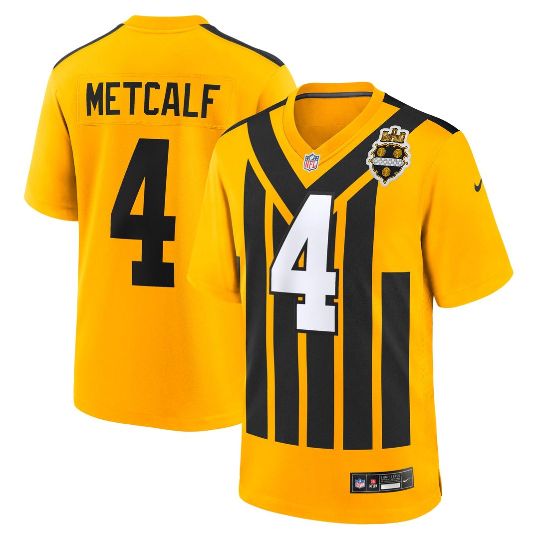 Pittsburgh Steelers DK Metcalf Nike Alternate 1933 Throwback Game Jersey - Gold