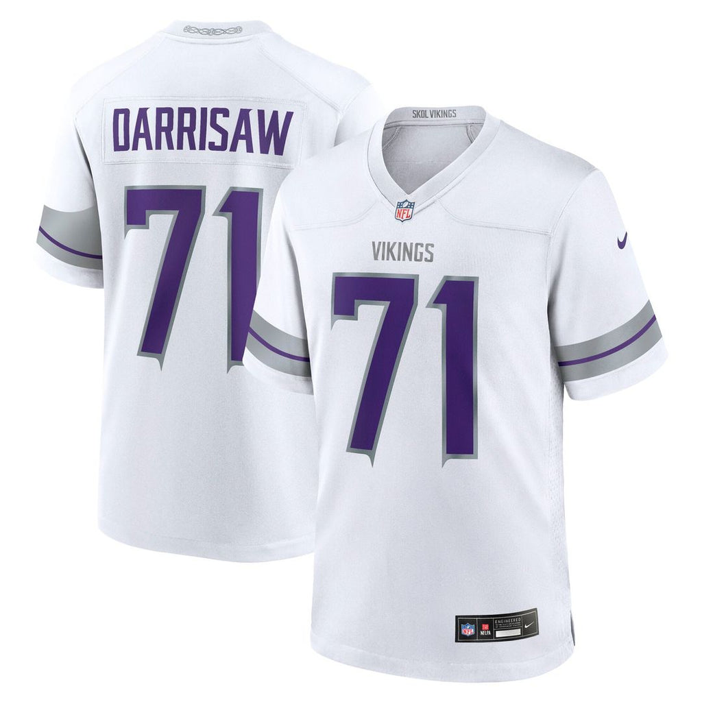 Minnesota Vikings Christian Darrisaw Nike Alternate Game Jersey - White