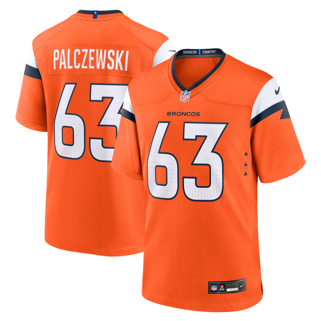 Denver Broncos Alex Palczewski Nike Team Game Jersey - Orange