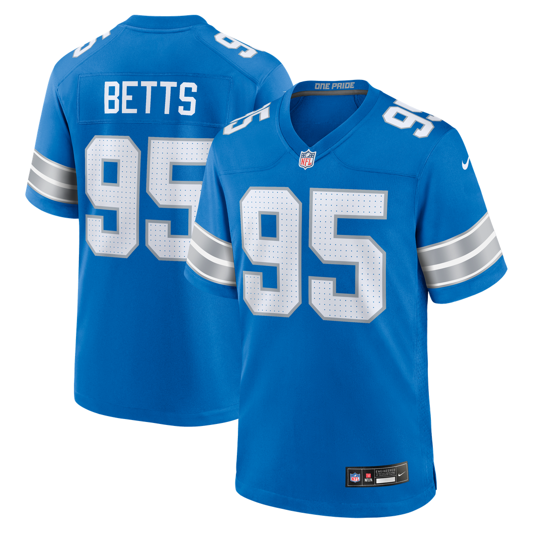 Detroit Lions Mathieu Betts Nike Game Jersey - Blue