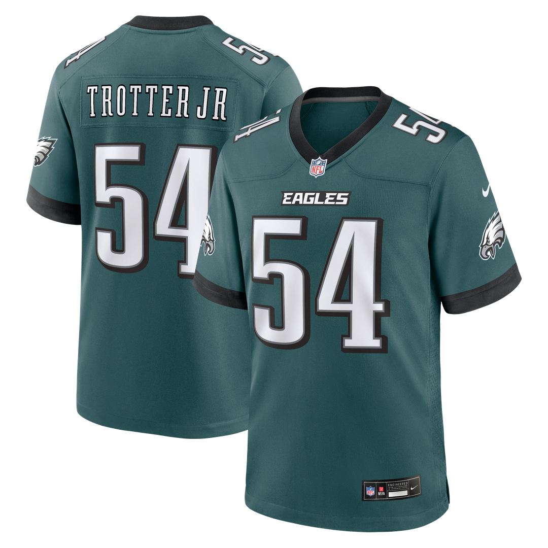 Philadelphia Eagles Jeremiah Trotter Jr. Nike Team Game Jersey - Midnight Green