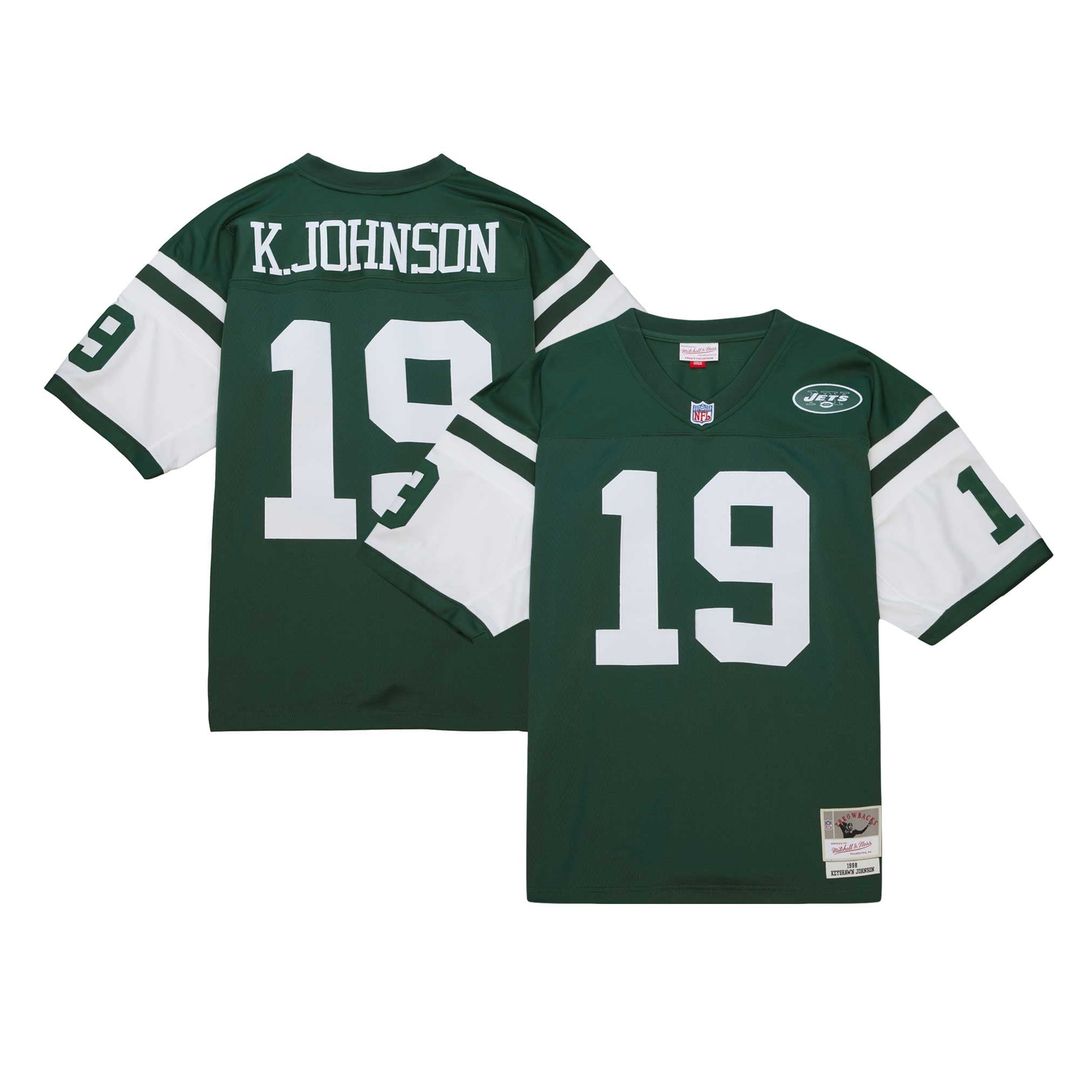 New York Jets Keyshawn Johnson Mitchell & Ness Legacy Replica Jersey - Kelly Green