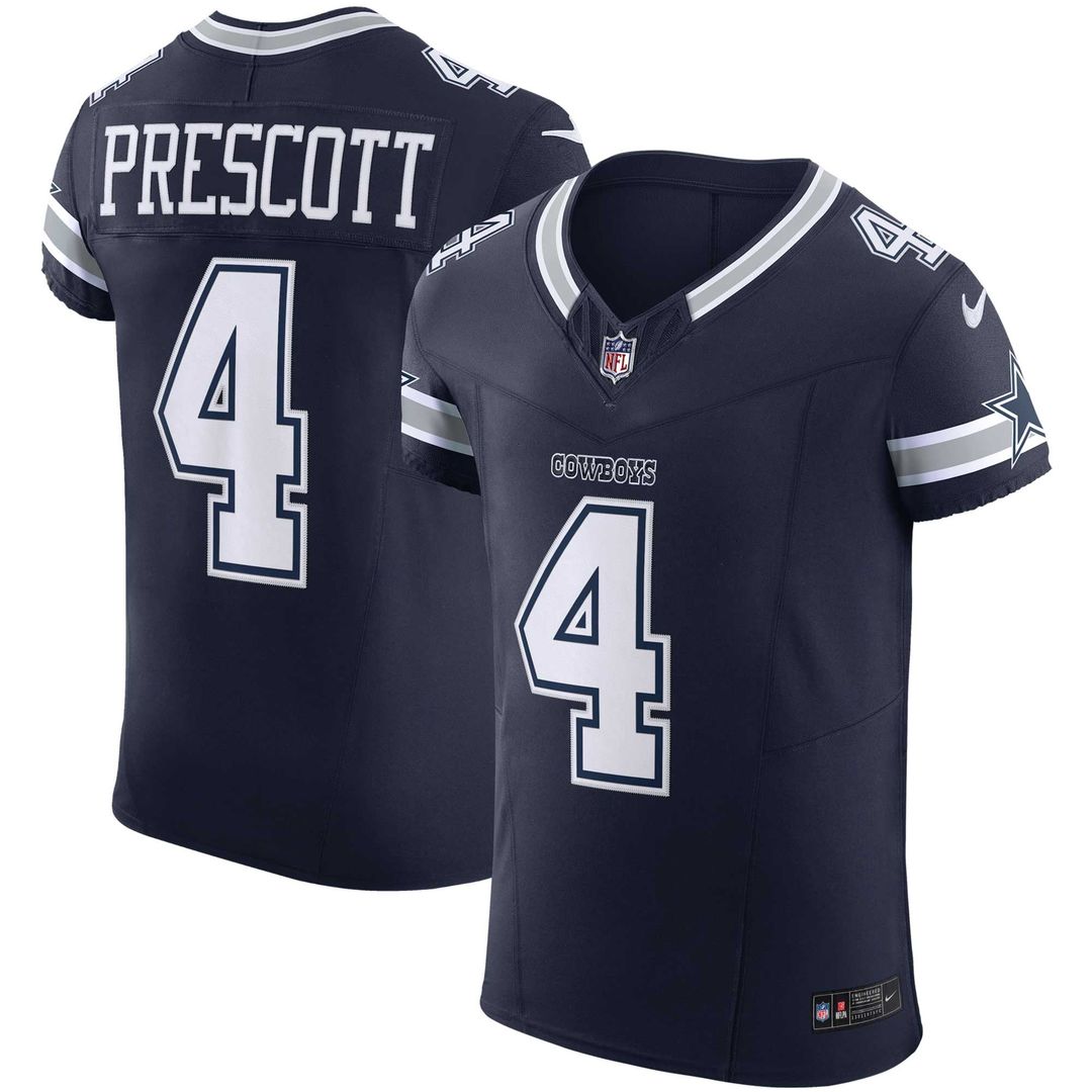 Dallas Cowboys Dak Prescott Nike Team Vapor F.U.S.E. Elite Jersey - Navy