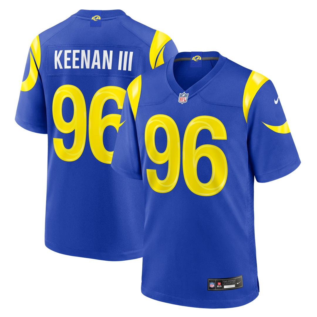 Los Angeles Rams Tim Keenan III Nike Team Game Jersey - Royal