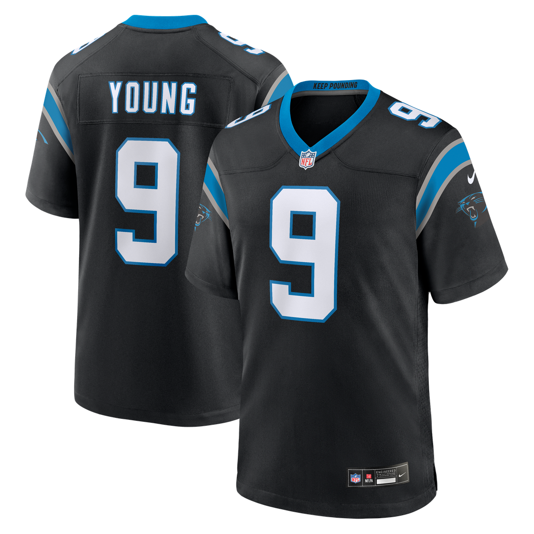 Carolina Panthers Bryce Young Nike Team Game Jersey - Black