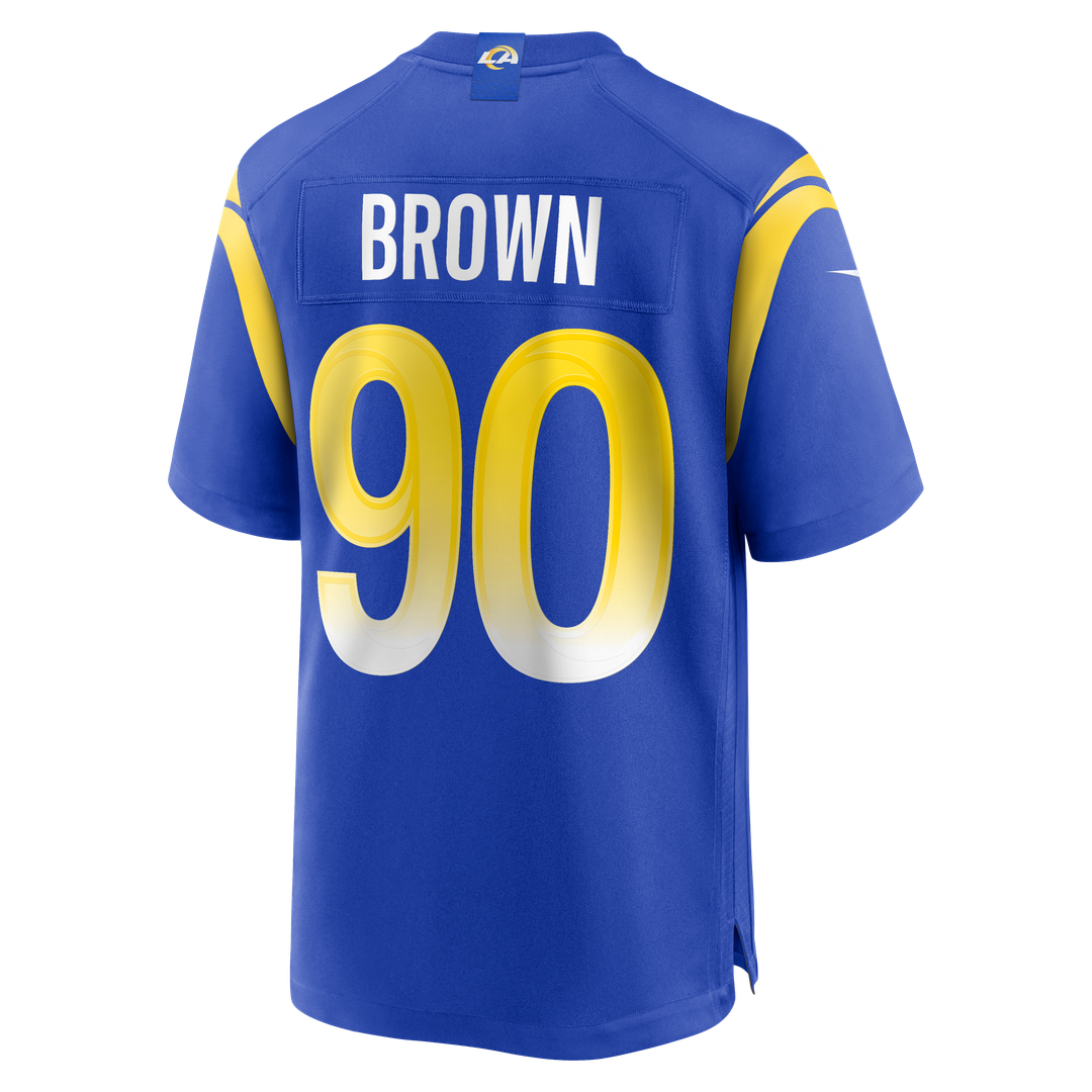 Los Angeles Rams Earnest Brown IV Nike Team Game Jersey - Royal
