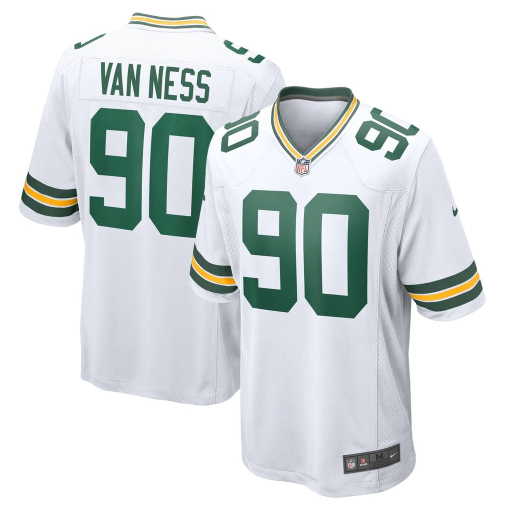 Green Bay Packers Lukas Van Ness Nike Game Jersey - White