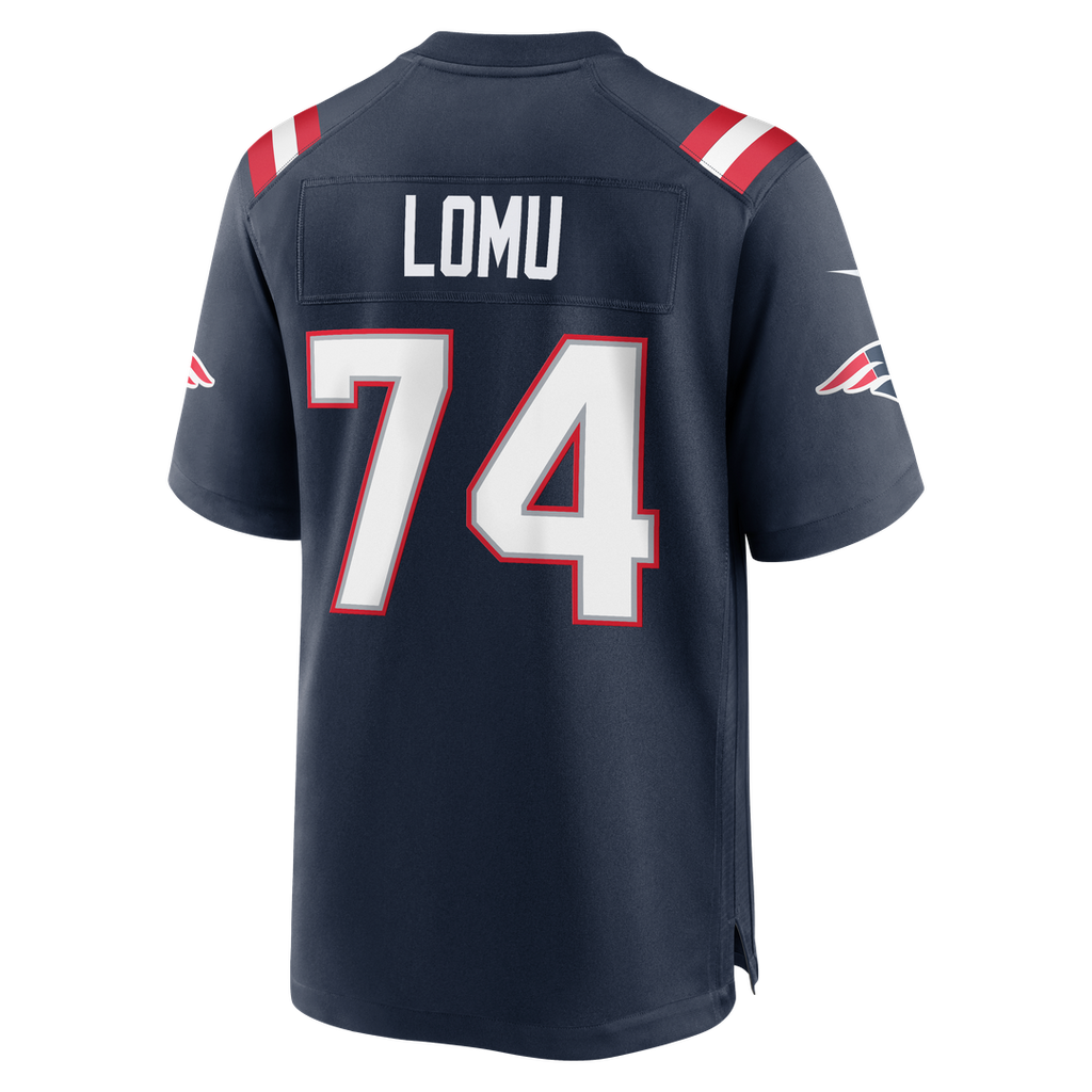 New England Patriots Caleb Lomu Nike Team Game Jersey - Navy