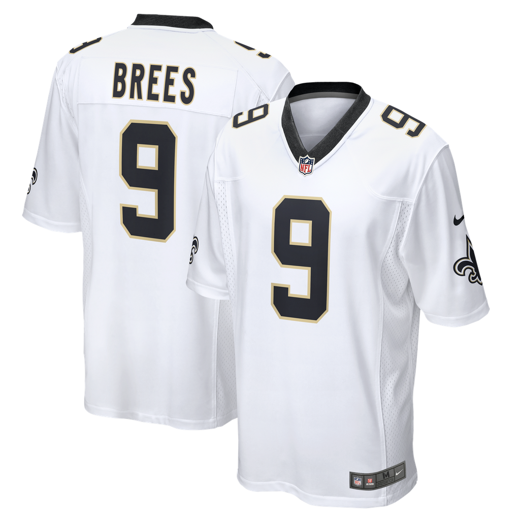 New Orleans Saints Drew Brees Nike Team Game Jersey - Black