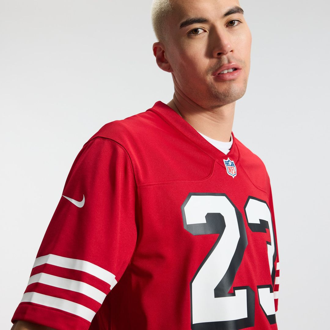 San Francisco 49ers Christian McCaffrey Nike Alternate Game Player Jersey - Scarlet
