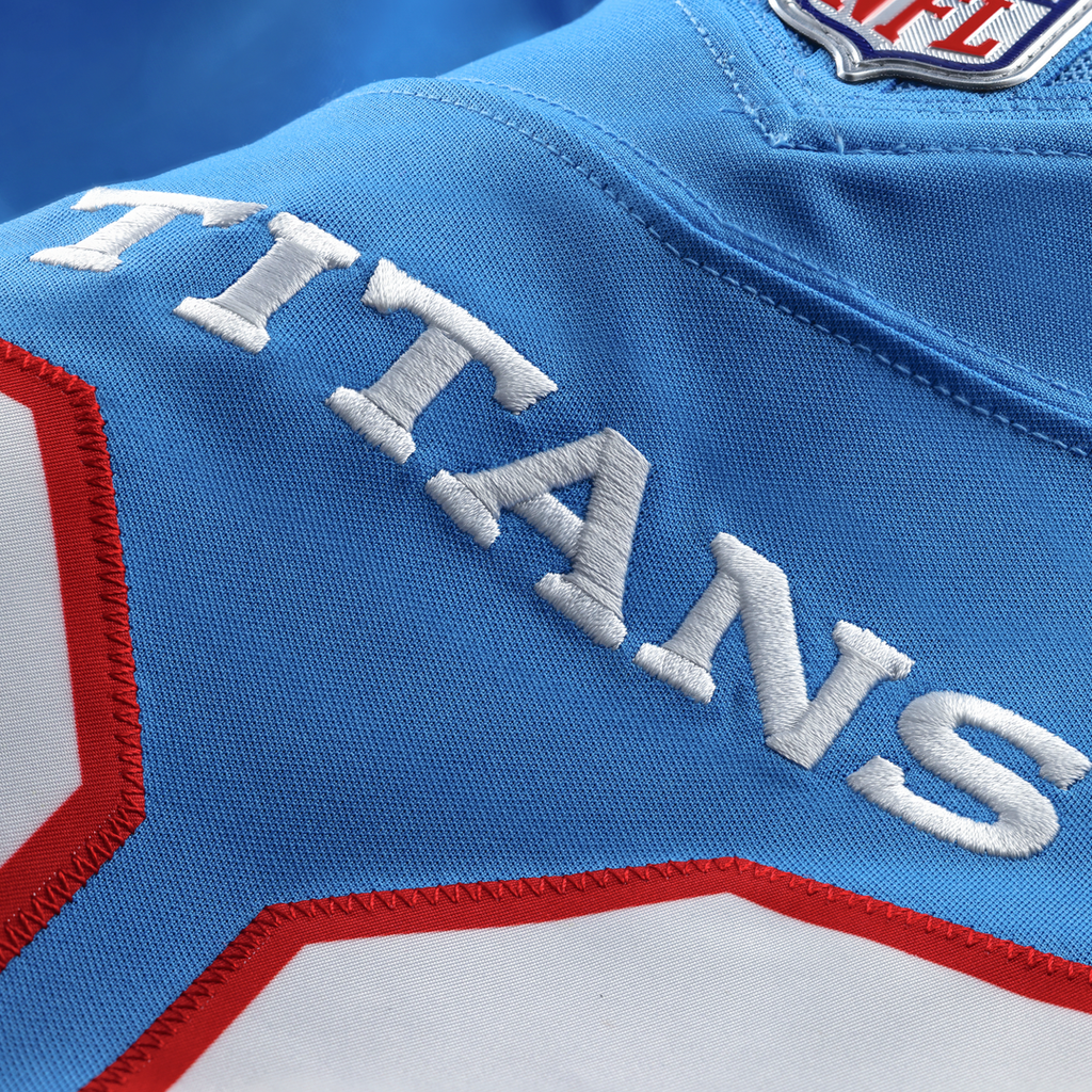 Tennessee Titans Jeffery Simmons Nike Team Vapor F.U.S.E. Stitched Limited Jersey - Light Blue