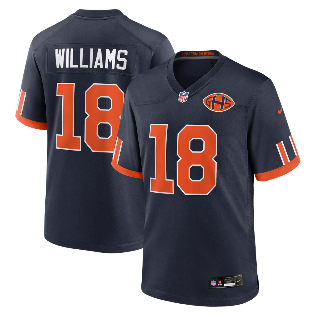 Chicago Bears Caleb Williams Nike 2026 Rivalries Collection Game Jersey - Navy