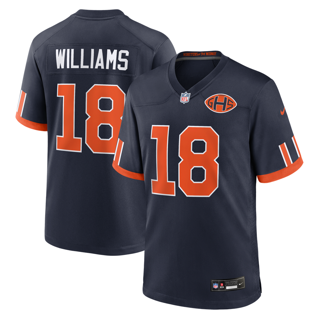Chicago Bears Caleb Williams Nike 2026 Rivalries Collection Game Jersey - Navy