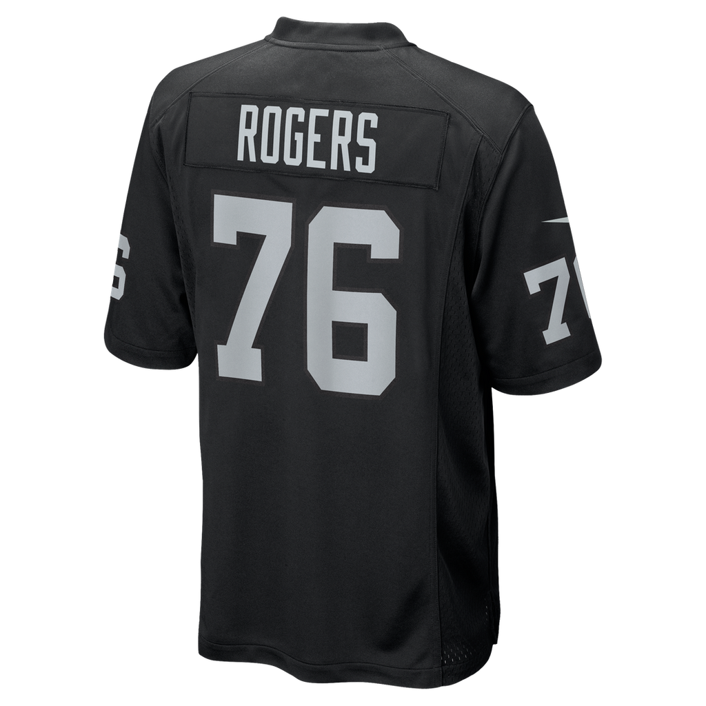 Las Vegas Raiders Caleb Rogers Nike Team Game Jersey - Black
