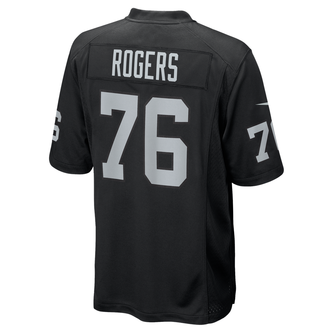 Las Vegas Raiders Caleb Rogers Nike Team Game Jersey - Black
