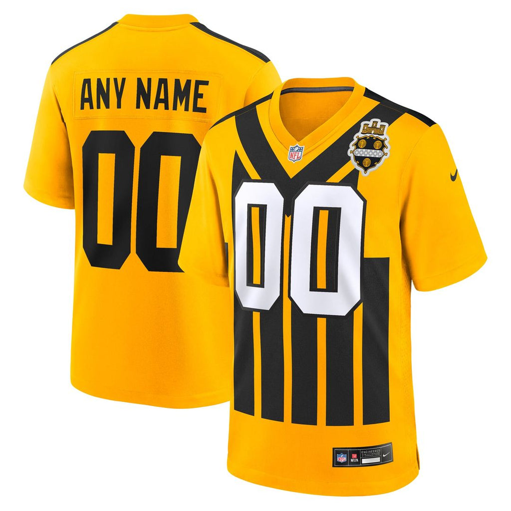 Pittsburgh Steelers Nike Alternate 1933 Throwback Game Custom Jersey - Gold