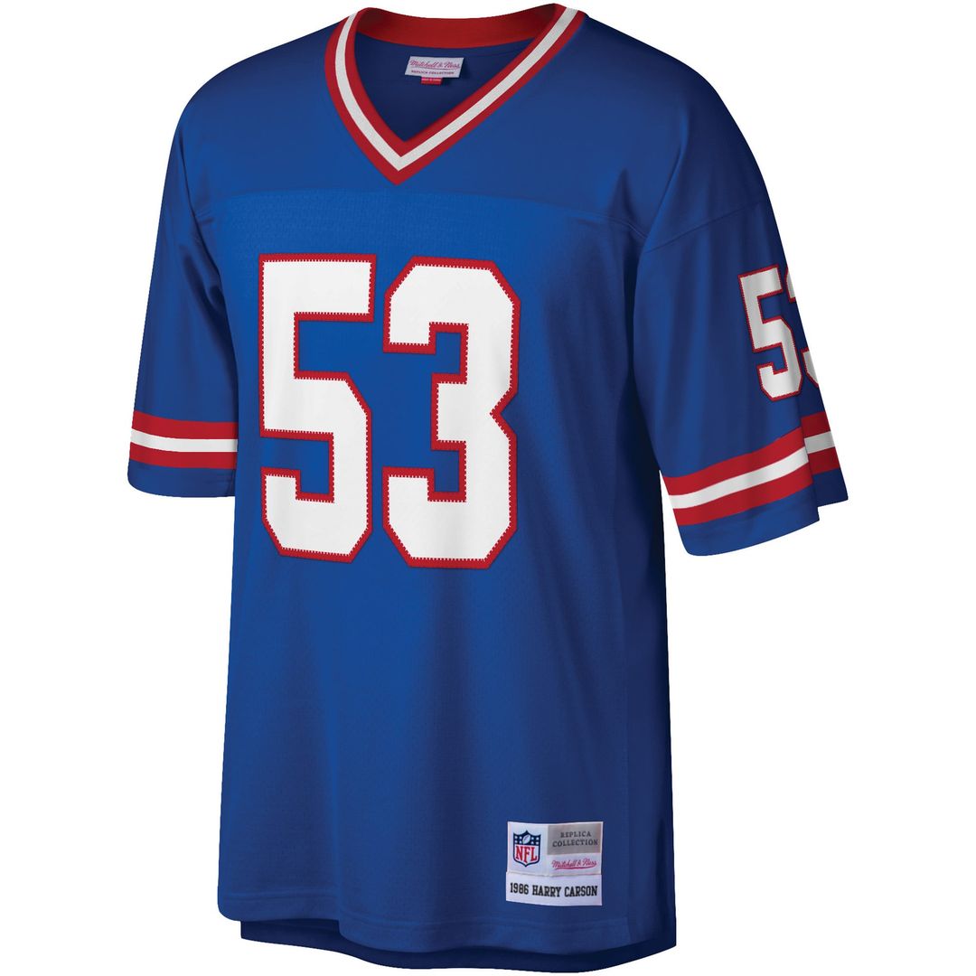 New York Giants Harry Carson Mitchell & Ness Legacy Replica Jersey - Royal