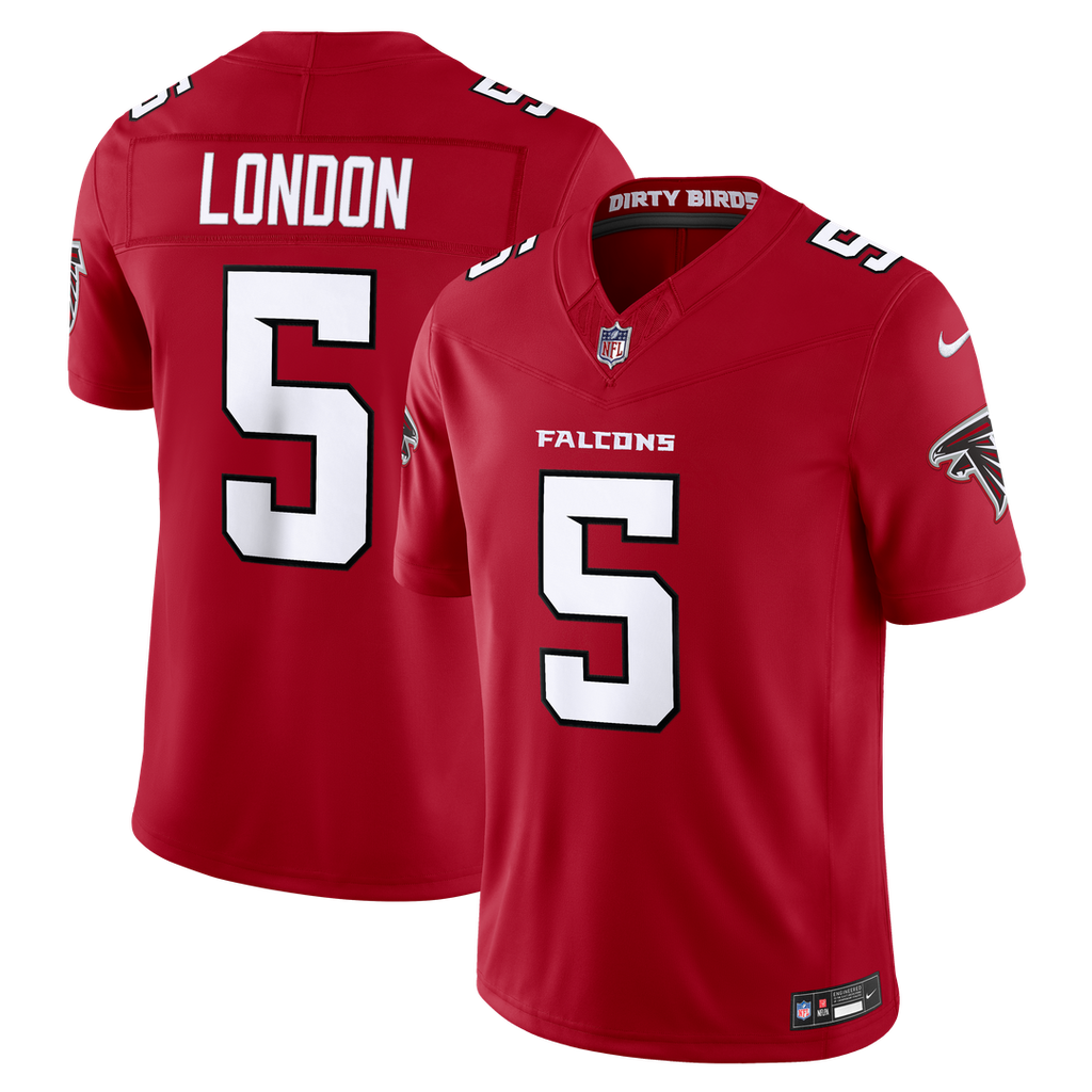 Atlanta Falcons Drake London Nike Alternate Throwback Vapor F.U.S.E. Stitched Limited Jersey - Black