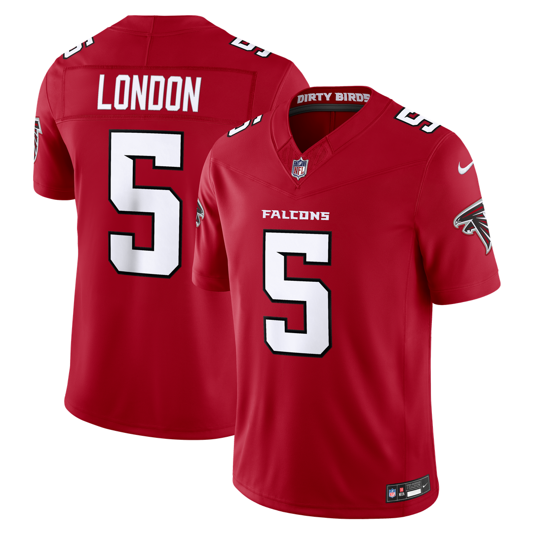 Atlanta Falcons Drake London Nike Alternate Throwback Vapor F.U.S.E. Stitched Limited Jersey - Black