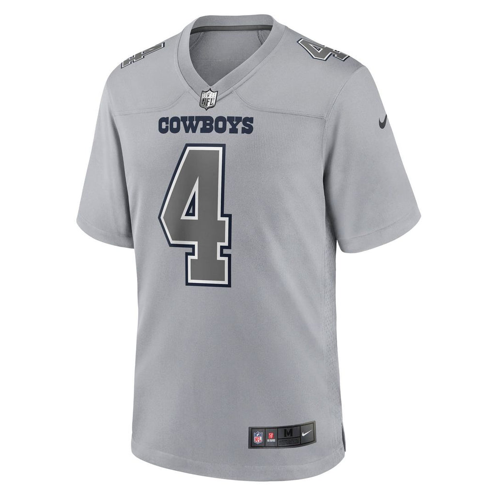 Dallas Cowboys Dak Prescott Nike Atmosphere Fashion Game Jersey - Gray