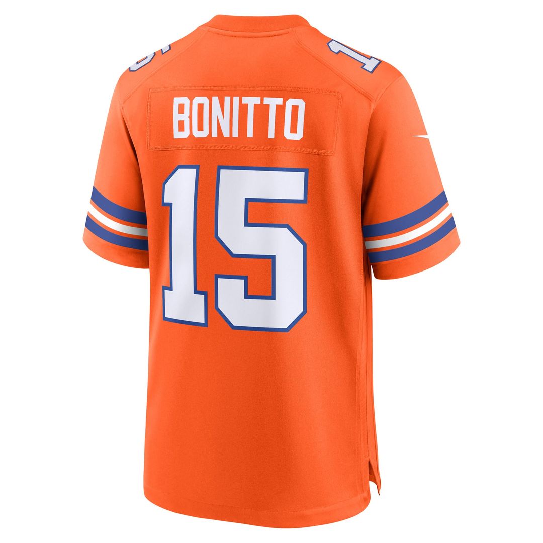 Denver Broncos Nik Bonitto Nike Alternate 2 Mile High Collection 1977 Throwback Game Jersey - Orange