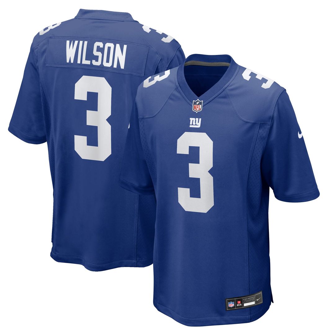 New York Giants Russell Wilson Nike Game Jersey - Royal