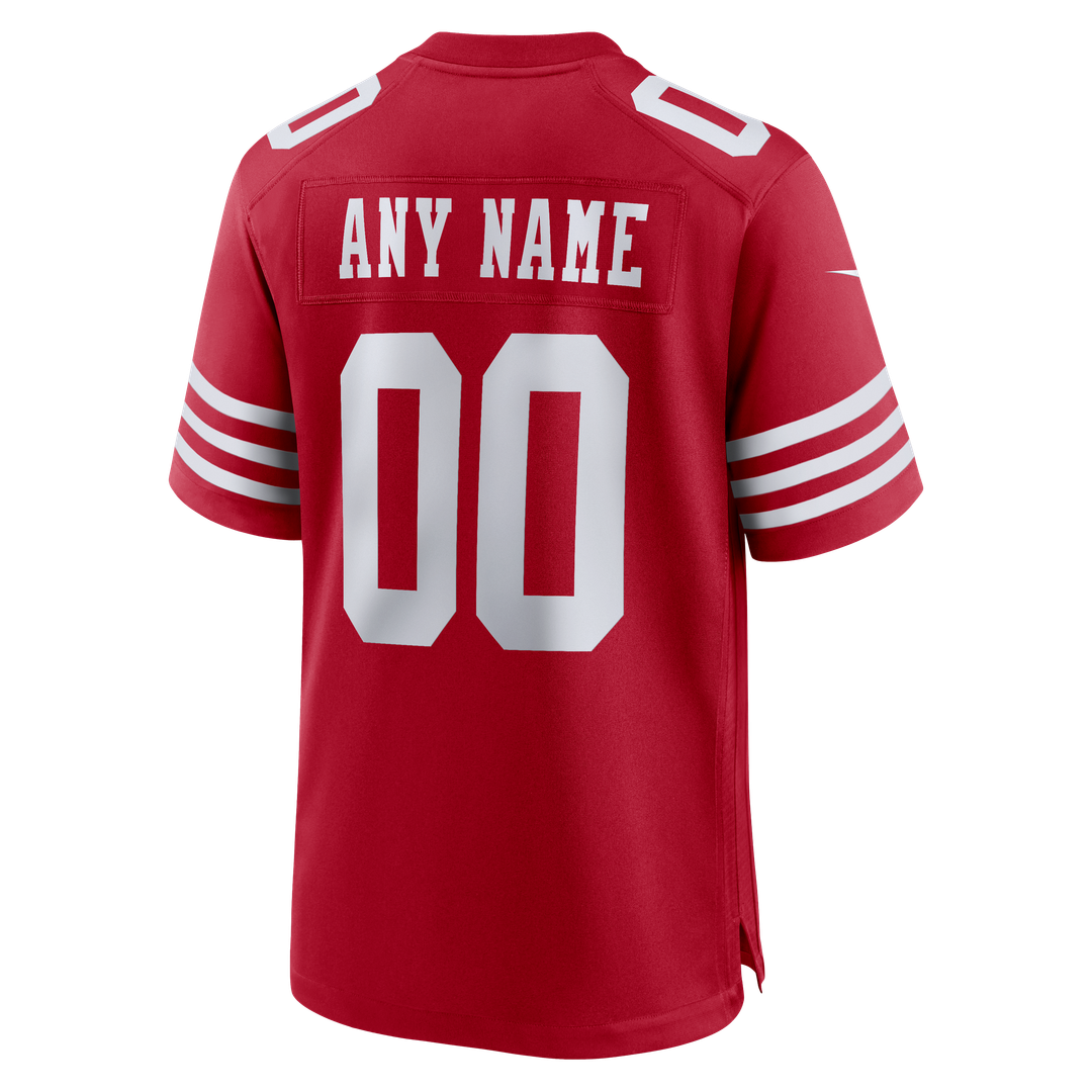 San Francisco 49ers Nike 80th Anniversary Alternate Custom Game Jersey - Scarlet