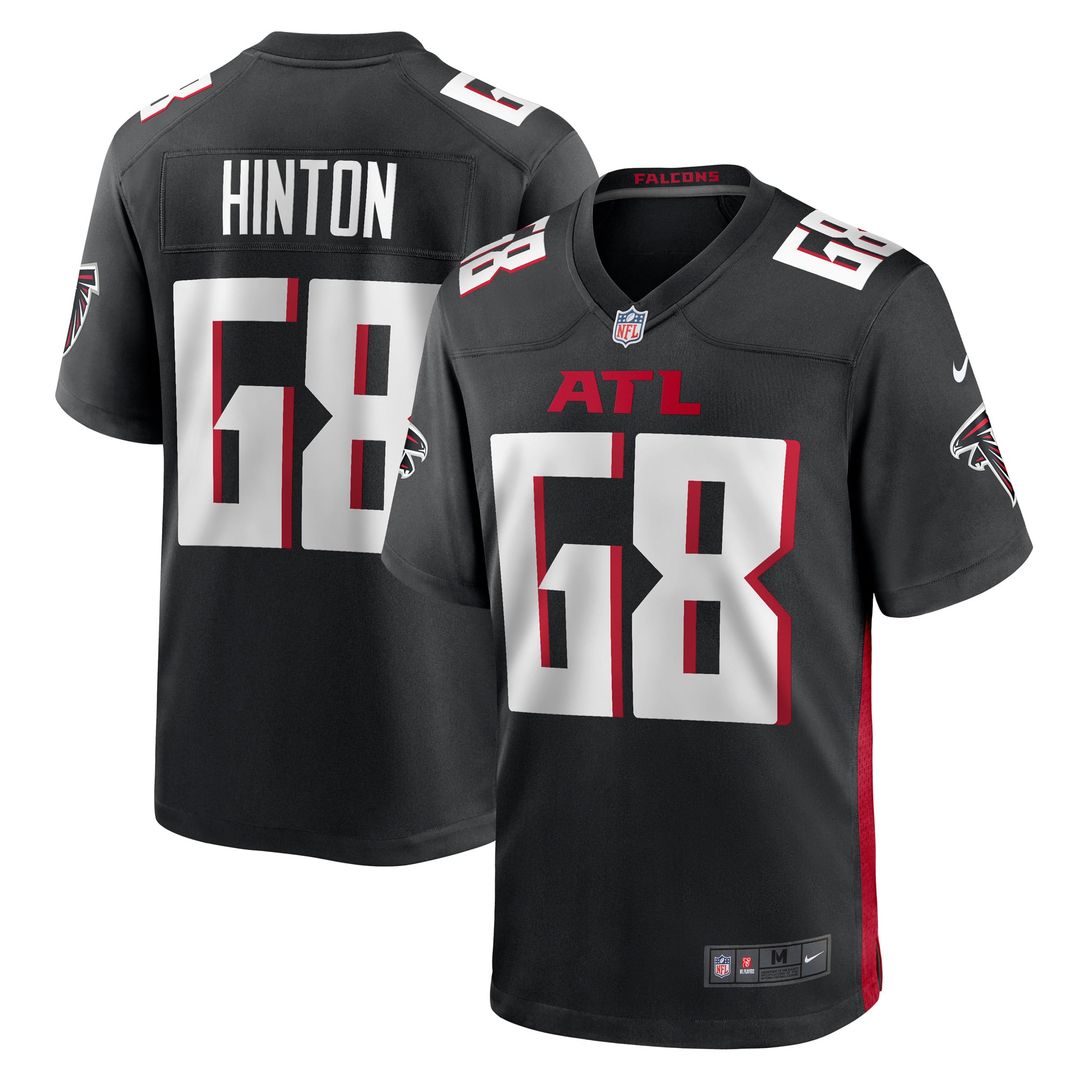 Atlanta Falcons Kyle Hinton Nike Team Game Jersey - Black