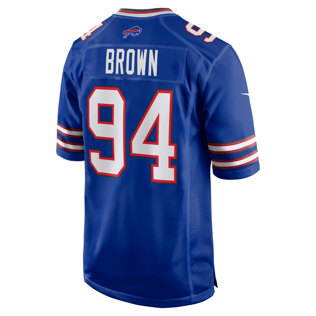 Buffalo Bills Andrew Brown Nike Game Jersey - Royal