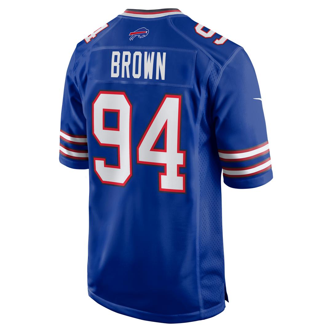 Buffalo Bills Andrew Brown Nike Game Jersey - Royal