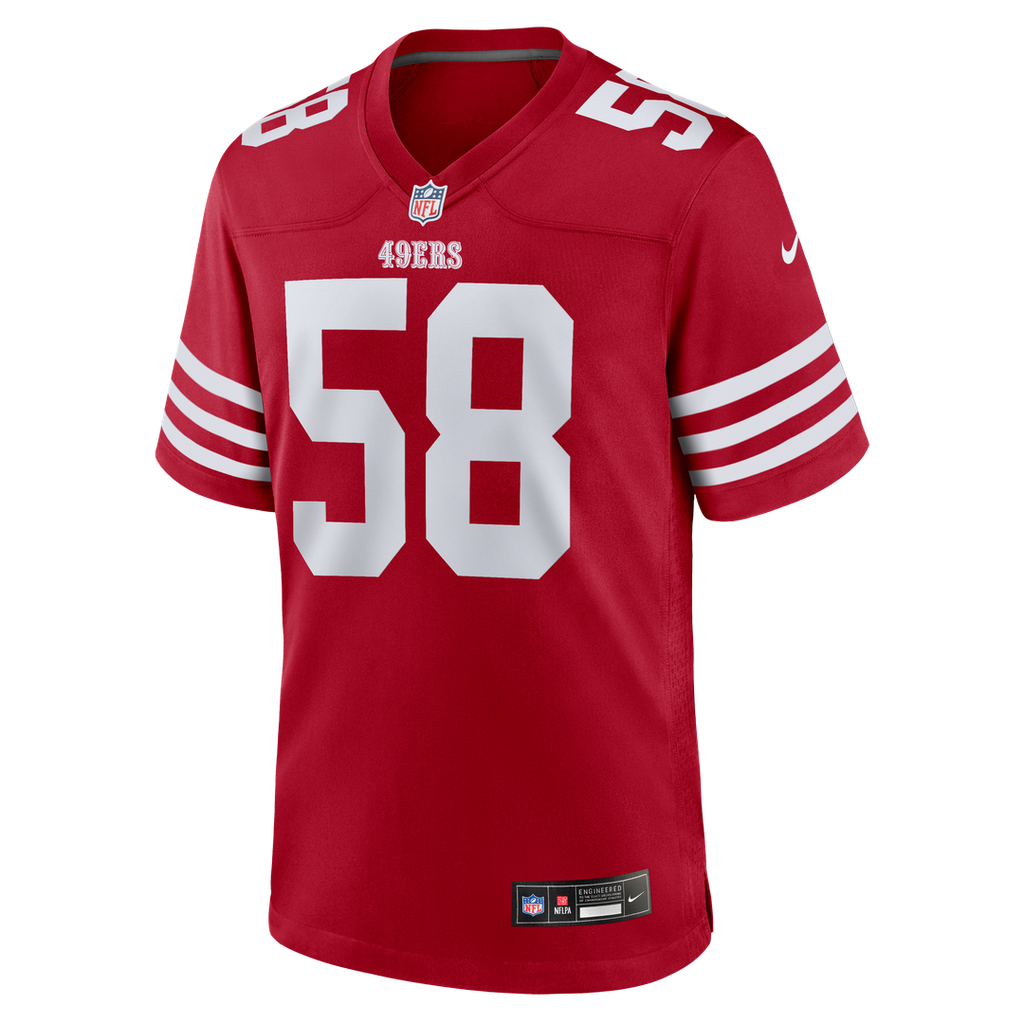 San Francisco 49ers Jarrett Patterson Nike Team Game Jersey - Scarlet