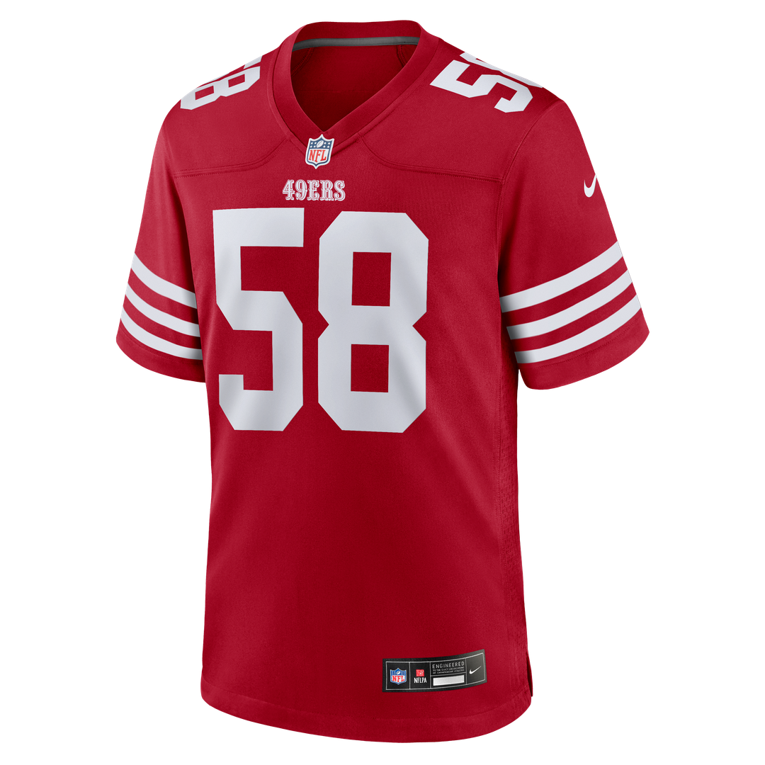 San Francisco 49ers Jarrett Patterson Nike Team Game Jersey - Scarlet