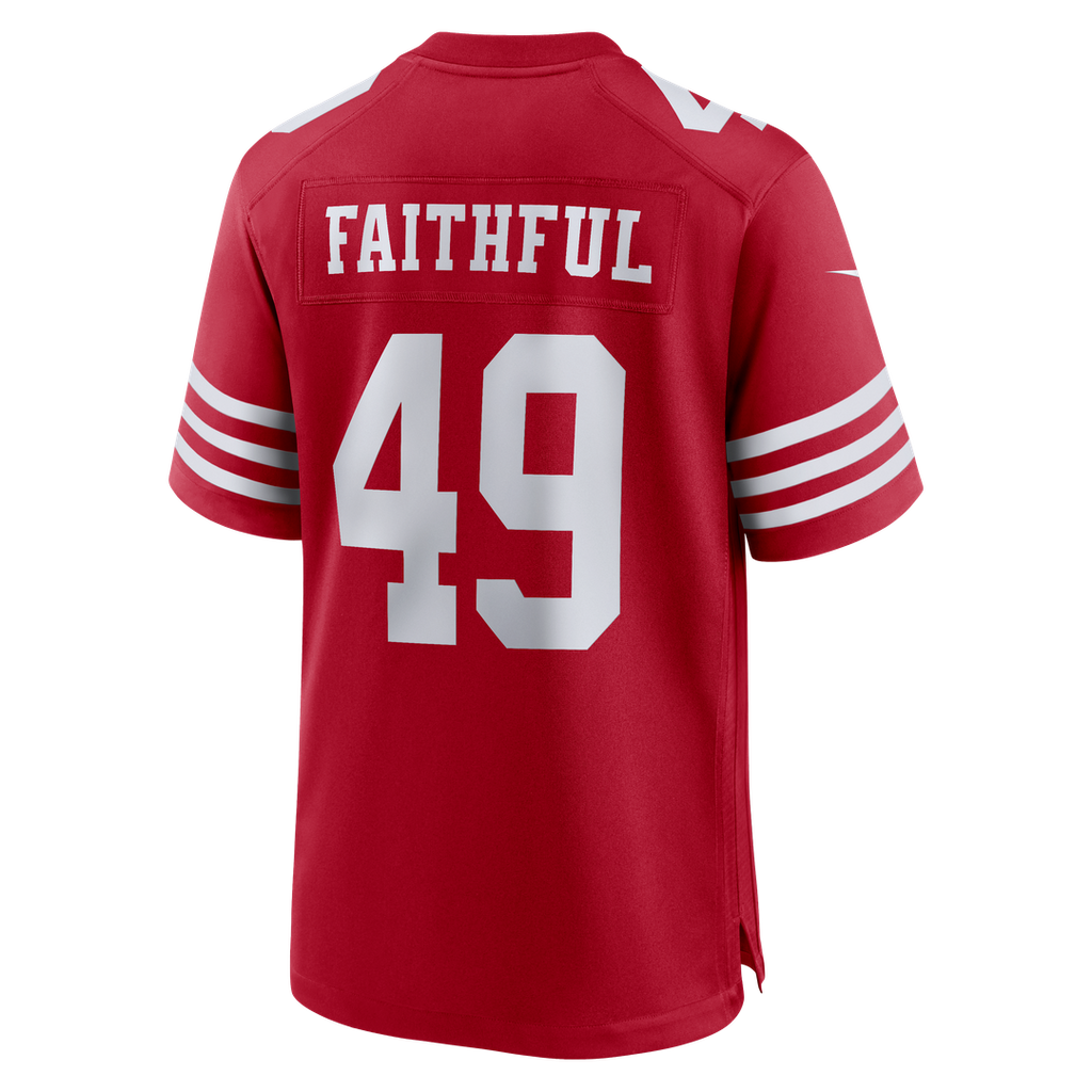 San Francisco 49ers The Faithful Nike 80th Anniversary Game Jersey - White