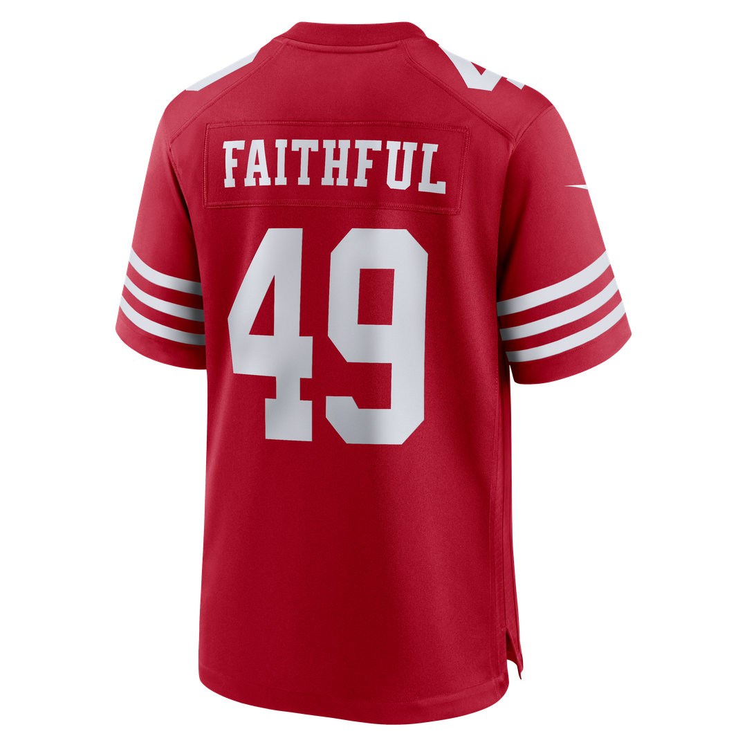 San Francisco 49ers The Faithful Nike 80th Anniversary Game Jersey - White
