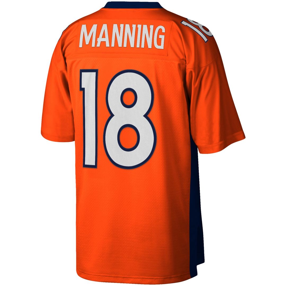 Denver Broncos Peyton Manning Mitchell & Ness Big & Tall 2015 Retired Player Replica Jersey - Orange